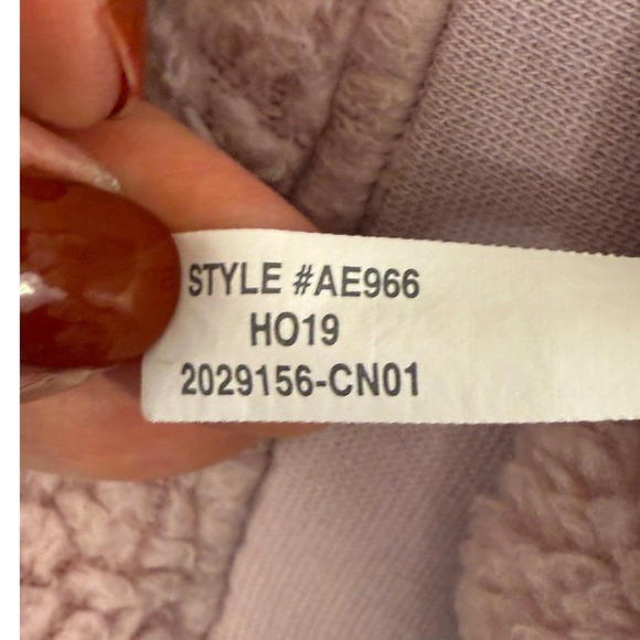 J. Crew Vintage Fleece Teddy Sherpa Half Zip Hoodie Pink XS - Picture 5 of 11